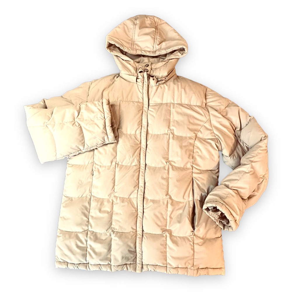 WOMENs Puff Jacket Cream Tan XXL